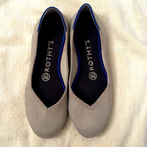 Rothy's Shoes - Women’s Flats, Rothy’s, Size 5.5, Gray, Cap-toe